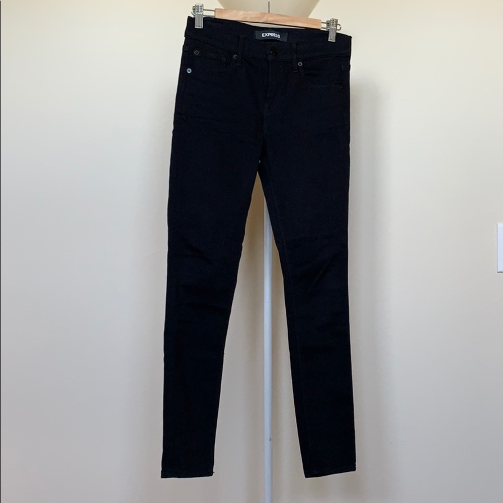 Express Mid Rise Black Jean Legging